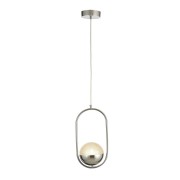 Avizemoda Serra Elips Akrilik Toplu Tekli Salon Oturma Odası Modern Sarkıt Avize - Krom Kaplama