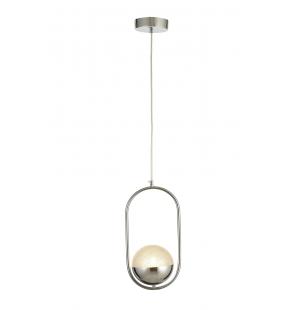 Avizemoda Serra Elips Akrilik Toplu Tekli Salon Oturma Odası Modern Sarkıt Avize - Krom Kaplama