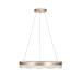 Avizemoda Estilo 60 cm Dimmer Kumandalı 3 Renk Ledli (Sarı-Beyaz-Gün Işığı) Modern Akrilik Avize - Brown
