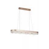 Avizemoda Estilo 100x30 Cm Dimmer Kumandalı 3 Renk Ledli (SARI-BEYAZ-GÜN IŞIĞI) Modern Akrilik Avize - Bronz