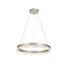 Avizemoda Estilo 60 cm Dimmer Kumandalı 3 Renk Ledli (Sarı-Beyaz-Gün Işığı) Modern Akrilik Avize - Gümüş