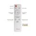 Avizemoda Estilo 50 cm Dimmer Kumandalı 3 Renk Ledli (Sarı-Beyaz-Gün Işığı) Modern Akrilik Avize - Brown