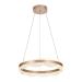 Avizemoda Estilo 50 cm Dimmer Kumandalı 3 Renk Ledli (Sarı-Beyaz-Gün Işığı) Modern Akrilik Avize - Brown
