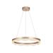 Avizemoda Estilo 60 cm Dimmer Kumandalı 3 Renk Ledli (Sarı-Beyaz-Gün Işığı) Modern Akrilik Avize - Brown