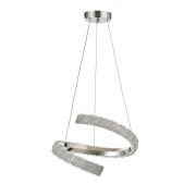 Avizemoda Milly 40 cm Dimmer Kumandalı 3 Renk Ledli (Sarı-Beyaz-Gün Işığı) Modern Akrilik Avize -Krom