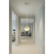 Avizemoda Eris Tekli Modern Koridor-Antre-Giriş-Hol Sarkıt Avize - (Krom Kaplama)