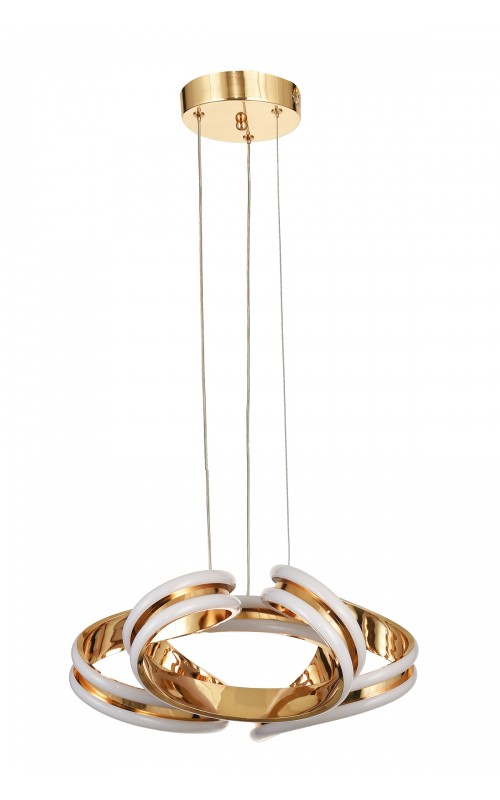 Avizemoda Salvo 35 Cm Dimmer Kumandalı 3 Renk Ledli (SARI-BEYAZ-GÜN IŞIĞI) Modern Sarkıt Avize - Gold