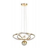 Avizemoda Felin Tekli Dimmer Kumandalı 3 Renk Ledli (Sarı-Beyaz-Gün Işığı) Modern Sarkıt Avize - Gold