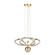 Avizemoda Felin Tekli Dimmer Kumandalı 3 Renk Ledli (Sarı-Beyaz-Gün Işığı) Modern Sarkıt Avize - Gold