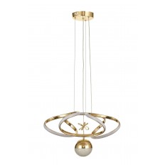 Avizemoda Felin Tekli Dimmer Kumandalı 3 Renk Ledli (Sarı-Beyaz-Gün Işığı) Modern Sarkıt Avize - Gold