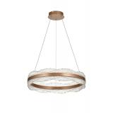 Avizemoda Toledo 60 cm Dim Kumandalı 3 Renk Ledli (Sarı-Beyaz-Gün Işığı) Modern Akrilik Avize - Light Brown