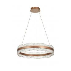 Avizemoda Toledo 60 cm Dim Kumandalı 3 Renk Ledli (Sarı-Beyaz-Gün Işığı) Modern Akrilik Avize - Light Brown