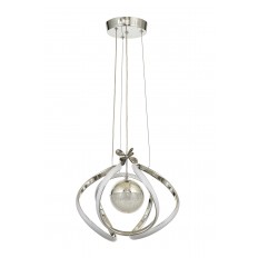 Avizemoda Vira Tekli Dimmer Kumandalı 3 Renk Ledli (Sarı-Beyaz-Gün Işığı) Modern Sarkıt Avize - Krom