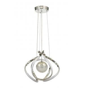 Avizemoda Vira Tekli Dimmer Kumandalı 3 Renk Ledli (Sarı-Beyaz-Gün Işığı) Modern Sarkıt Avize - Krom