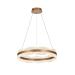 Avizemoda Toledo 60 cm Dim Kumandalı 3 Renk Ledli (Sarı-Beyaz-Gün Işığı) Modern Akrilik Avize - Light Brown