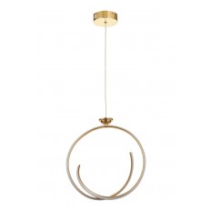 Avizemoda Luka 35 cm Dimmer Kumandalı 3 Renk Ledli (Sarı-Beyaz-Gün Işığı) Modern Sarkıt Avize - Gold