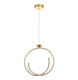 Avizemoda Luka 35 cm Dimmer Kumandalı 3 Renk Ledli (Sarı-Beyaz-Gün Işığı) Modern Sarkıt Avize - Gold
