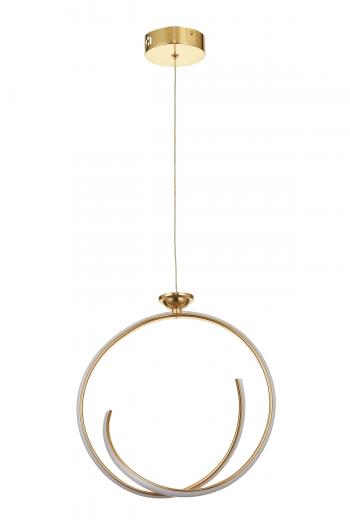 Avizemoda Luka 35 cm Dimmer Kumandalı 3 Renk Ledli (Sarı-Beyaz-Gün Işığı) Modern Sarkıt Avize - Gold