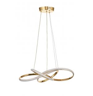 Avizemoda Larin 50 cm Dimmer Kumandalı 3 Renk Ledli (Sarı-Beyaz-Gün Işığı) Modern Sarkıt Avize - Gold