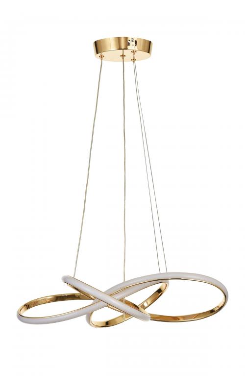 Avizemoda Larin 50 cm Dimmer Kumandalı 3 Renk Ledli (Sarı-Beyaz-Gün Işığı) Modern Sarkıt Avize - Gold