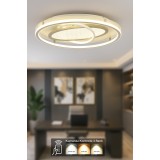 Avizemoda Tolya Daire 3 Renk Ledli (SARI-BEYAZ-GÜN IŞIĞI) Kumandalı Modern Akrilik Plafonyer Armatür