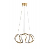 Avizemoda Rumi 35 cm Dimmer Kumandalı 3 Renk Ledli (Sarı-Beyaz-Gün Işığı) Modern Sarkıt Avize - Gold