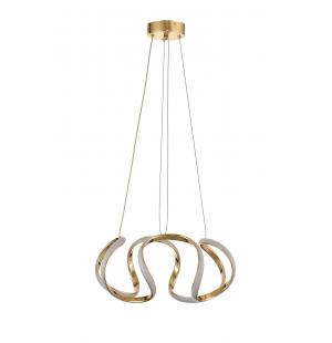 Avizemoda Rumi 35 cm Dimmer Kumandalı 3 Renk Ledli (Sarı-Beyaz-Gün Işığı) Modern Sarkıt Avize - Gold