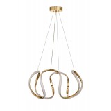Avizemoda Rumi 50 cm Dimmer Kumandalı 3 Renk Ledli (Sarı-Beyaz-Gün Işığı) Modern Sarkıt Avize - Gold