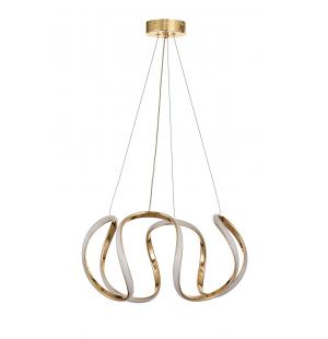 Avizemoda Rumi 50 cm Dimmer Kumandalı 3 Renk Ledli (Sarı-Beyaz-Gün Işığı) Modern Sarkıt Avize - Gold