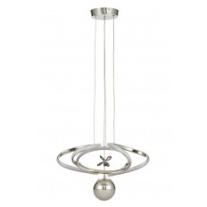 Avizemoda Felin Tekli Dimmer Kumandalı 3 Renk Ledli (Sarı-Beyaz-Gün Işığı) Modern Sarkıt Avize - Krom