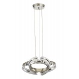 Avizemoda Salvo 35 Cm Dimmer Kumandalı 3 Renk Ledli (SARI-BEYAZ-GÜN IŞIĞI) Modern Sarkıt Avize - Krom