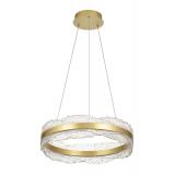 Avizemoda Toledo 50 cm Dim Kumandalı 3 Renk Ledli (Sarı-Beyaz-Gün Işığı) Modern Akrilik Avize -Sarı Yaldız