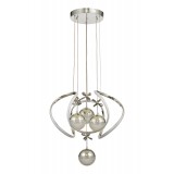 Avizemoda Vira 4'Lü Dimmer Kumandalı 3 Renk Ledli (Sarı-Beyaz-Gün Işığı) Modern Sarkıt Avize - Krom