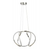 Avizemoda Vira 50 cm Dimmer Kumandalı 3 Renk Ledli (Sarı-Beyaz-Gün Işığı) Modern Sarkıt Avize - Krom