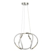 Avizemoda Vira 50 cm Dimmer Kumandalı 3 Renk Ledli (Sarı-Beyaz-Gün Işığı) Modern Sarkıt Avize - Krom