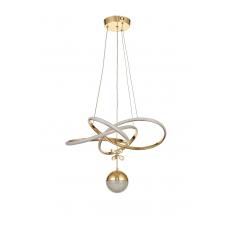 Avizemoda Larin Tekli Dimmer Kumandalı 3 Renk Ledli (Sarı-Beyaz-Gün Işığı) Modern Sarkıt Avize - Gold