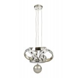 Avizemoda Salvo 35 cm Tekli Dimmer Kumandalı 3 Renk Ledli (Sarı-Beyaz-Gün Işığı) Modern Sarkıt Avize - Krom