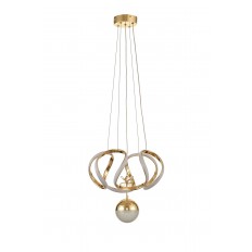 Avizemoda Rumi Tekli Dimmer Kumandalı 3 Renk Ledli (Sarı-Beyaz-Gün Işığı) Modern Sarkıt Avize - Gold