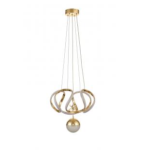 Avizemoda Rumi Tekli Dimmer Kumandalı 3 Renk Ledli (Sarı-Beyaz-Gün Işığı) Modern Sarkıt Avize - Gold