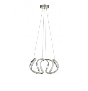 Avizemoda Rumi 35 cm Dimmer Kumandalı 3 Renk Ledli (Sarı-Beyaz-Gün Işığı) Modern Sarkıt Avize - Krom