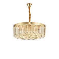 Avizemoda Desina 60 Cm'Lik Kristal Tabut Taşlı Salon Oturma Odası Lüks Avize - GOLD Kaplama