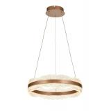 Avizemoda Toledo 50 cm Dim Kumandalı 3 Renk Ledli (Sarı-Beyaz-Gün Işığı) Modern Akrilik Avize -Light Brown