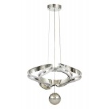 Avizemoda Salvo 50 cm Tekli Dimmer Kumandalı 3 Renk Ledli (Sarı-Beyaz-Gün Işığı) Modern Sarkıt Avize - Krom