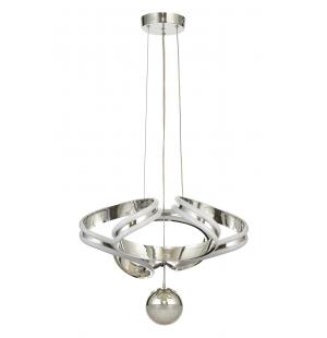 Avizemoda Salvo 50 cm Tekli Dimmer Kumandalı 3 Renk Ledli (Sarı-Beyaz-Gün Işığı) Modern Sarkıt Avize - Krom