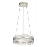 Avizemoda Toledo 40 cm Dim Kumandalı 3 Renk Ledli (Sarı-Beyaz-Gün Işığı) Modern Akrilik Avize -Silver