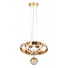 Avizemoda Salvo 35 cm Tekli Dimmer Kumandalı 3 Renk Ledli (Sarı-Beyaz-Gün Işığı) Modern Sarkıt Avize - Gold