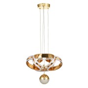 Avizemoda Salvo 35 cm Tekli Dimmer Kumandalı 3 Renk Ledli (Sarı-Beyaz-Gün Işığı) Modern Sarkıt Avize - Gold