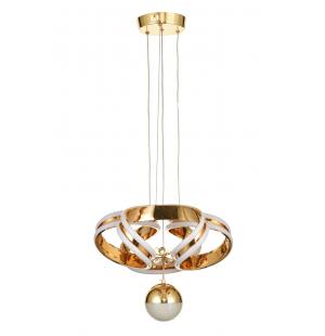 Avizemoda Salvo 35 cm Tekli Dimmer Kumandalı 3 Renk Ledli (Sarı-Beyaz-Gün Işığı) Modern Sarkıt Avize - Gold