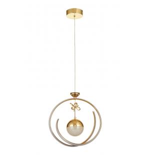 Avizemoda Luka Tekli Dimmer Kumandalı 3 Renk Ledli (Sarı-Beyaz-Gün Işığı) Modern Sarkıt Avize - Gold