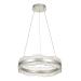 Avizemoda Toledo 50 cm Dim Kumandalı 3 Renk Ledli (Sarı-Beyaz-Gün Işığı) Modern Akrilik Avize -Silver